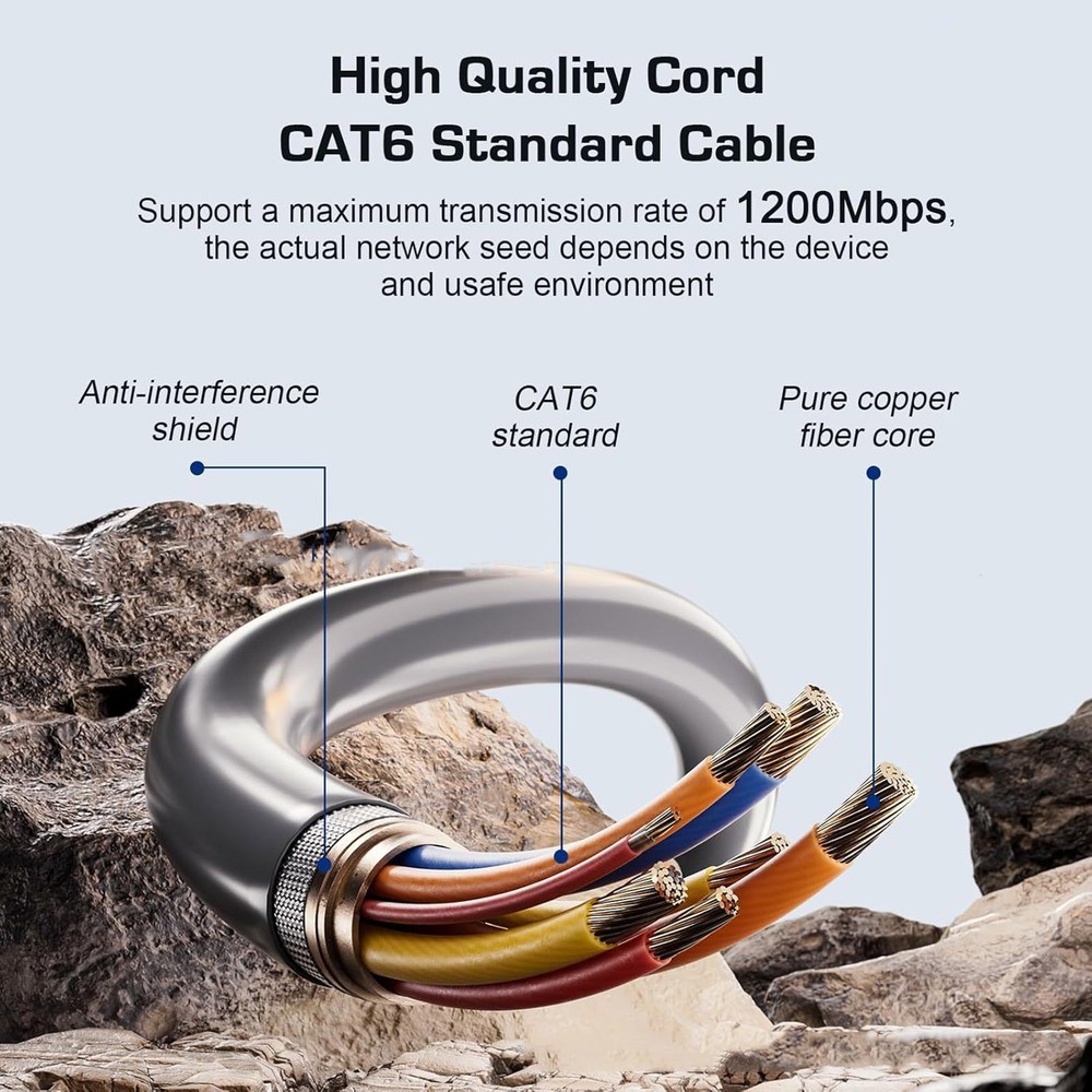 1*10m/33FT Cable Extension Ethernet Replacement Cable Line For Starlink Gen 3