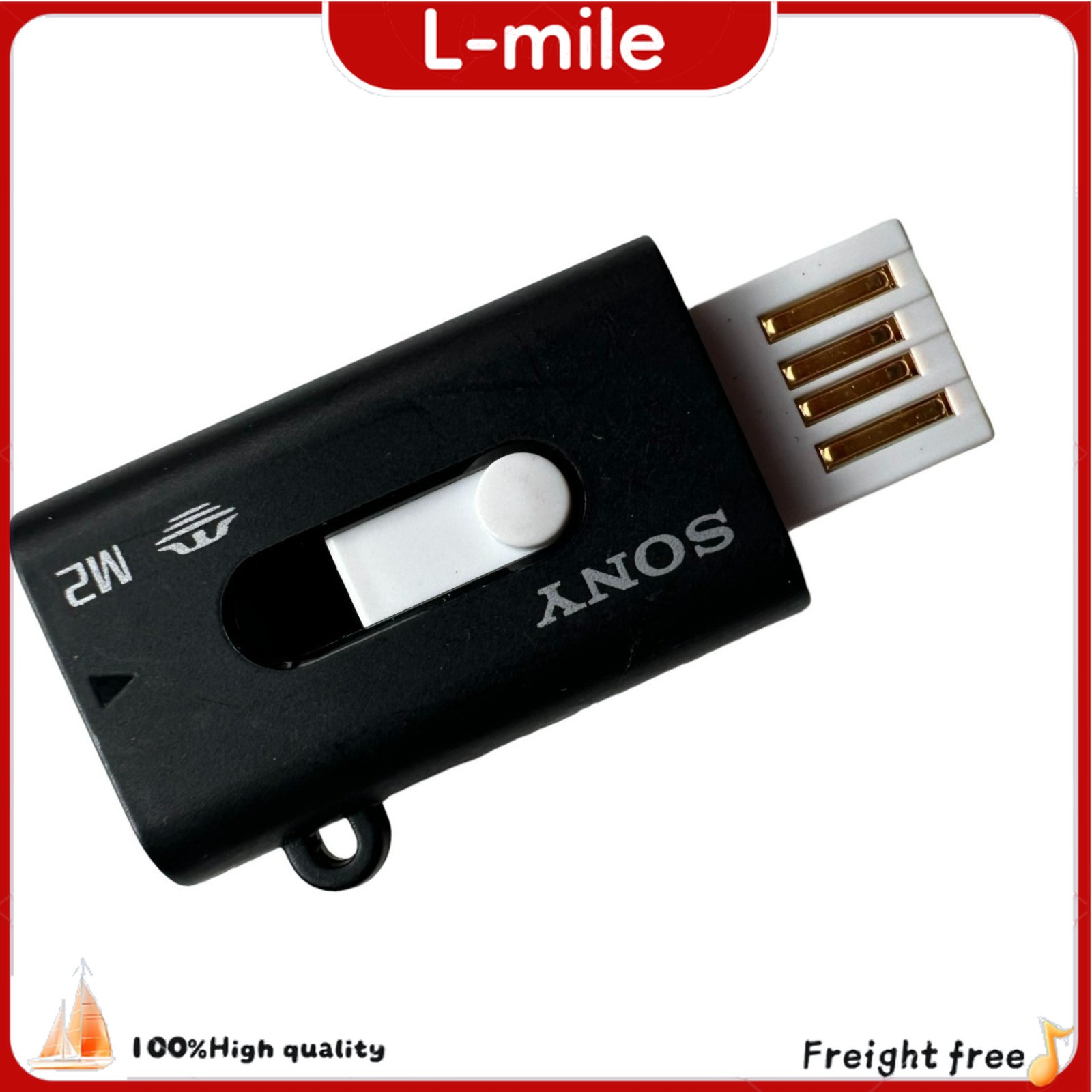 MSAC-UAM2 USB Adapter Genuine Memory Stick Micro Sony M2 Card Reader