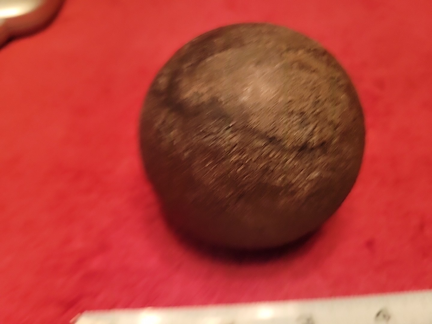 Antique Cast Iron Cannon Ball Cannonball Projectile 3" 4lb 6oz