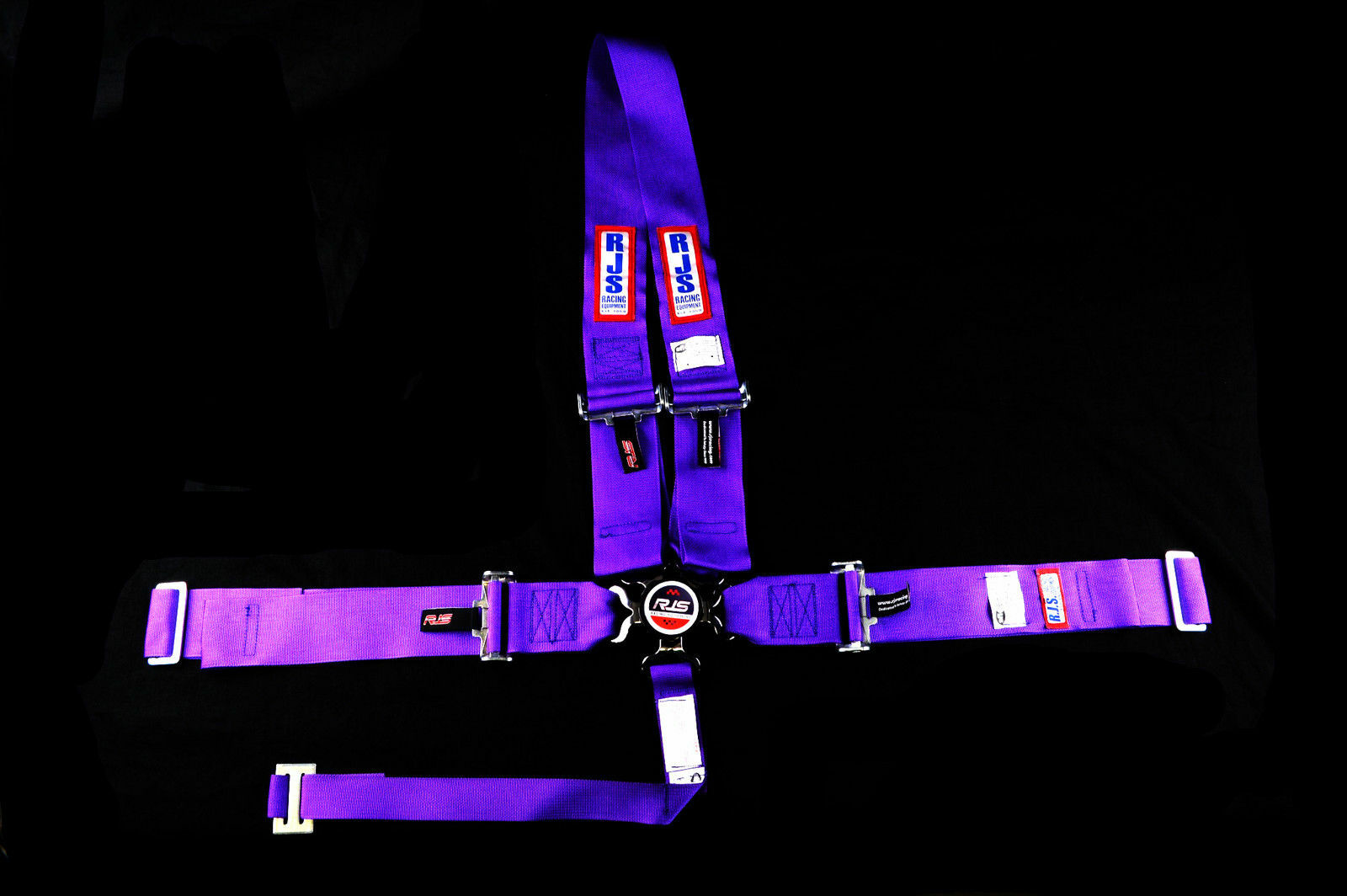 RJS RACING SFI 16.1 CAM LOCK DRAGSTER HARNESS U ROLL BAR PURPLE 1029508