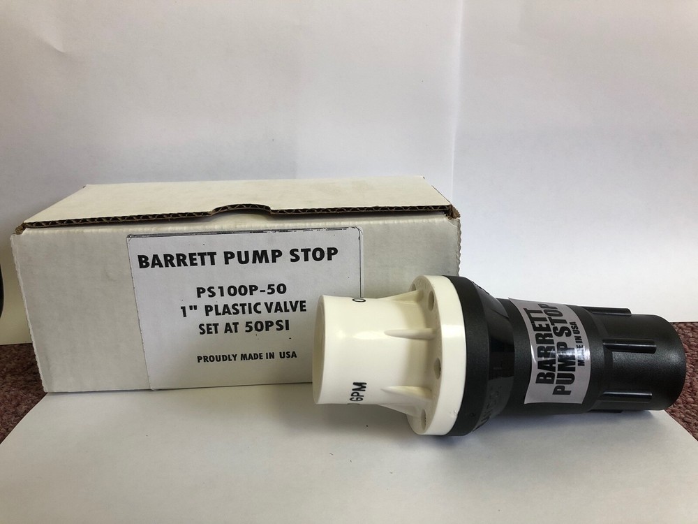 Barrett Pump Stop 1" Plastic Valve - 50#