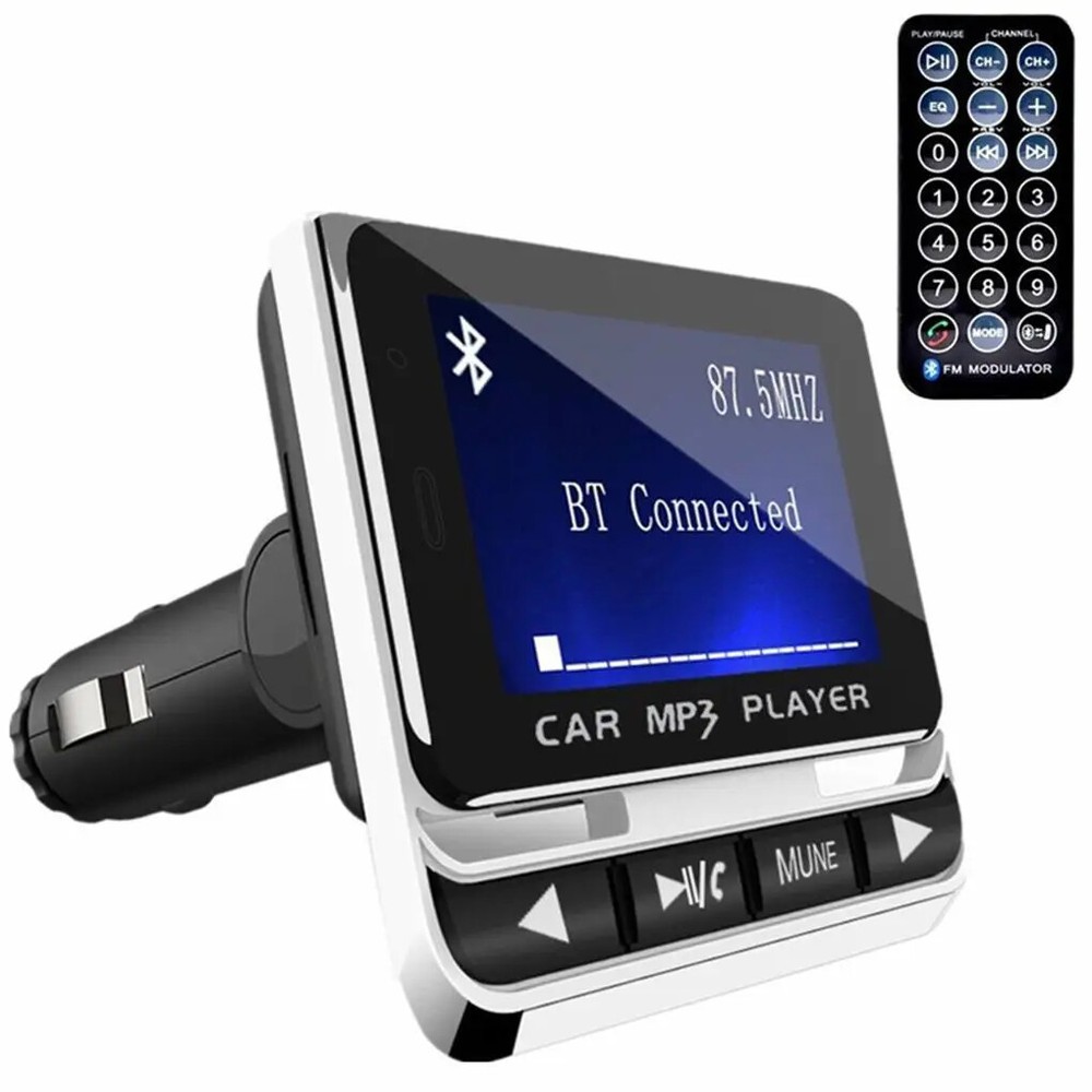 Wireless Bluetooth 5.0 Car MP3 Player FM Transmitter USB Charger Remote Control