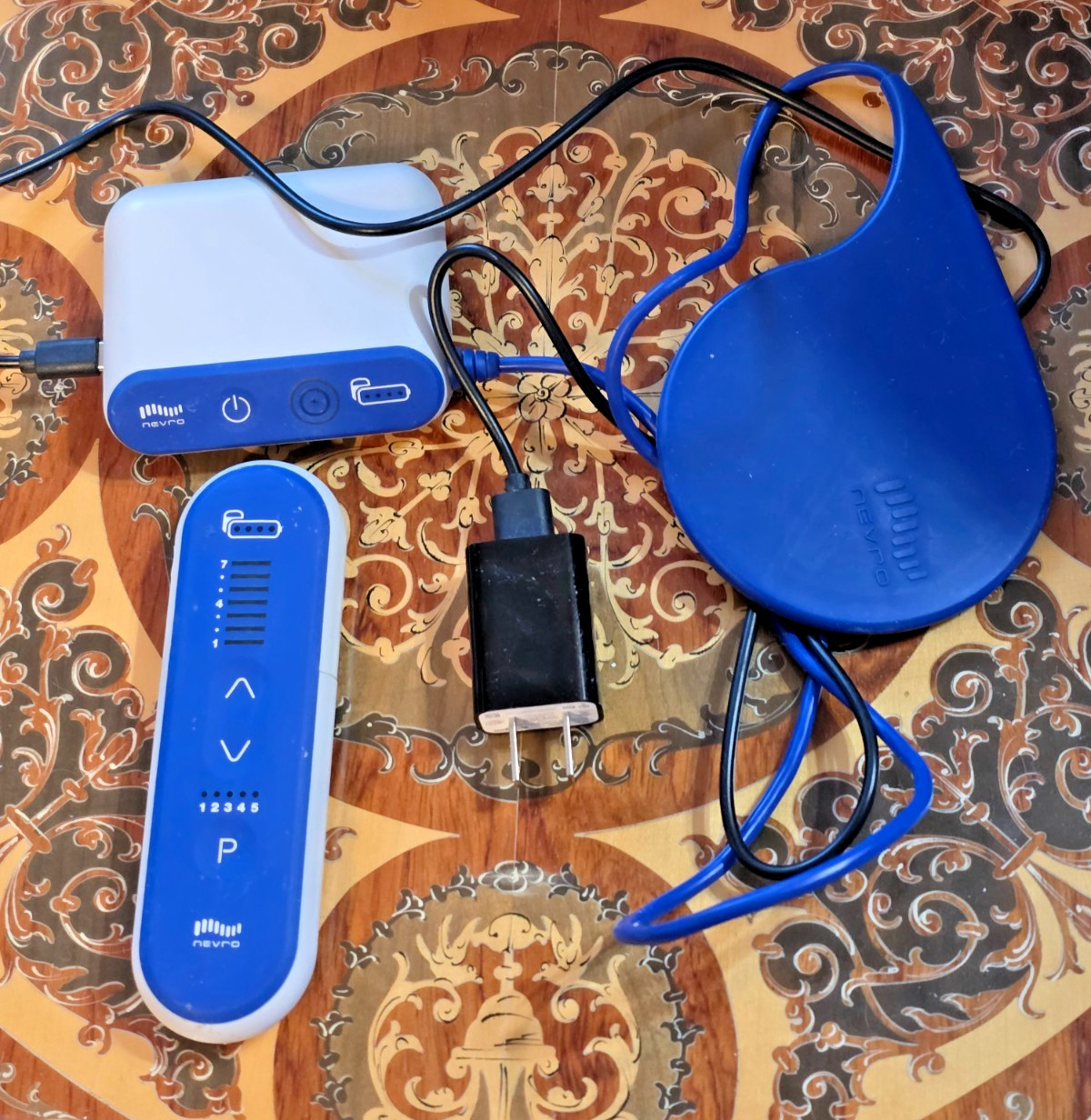 Nevro Spinal Cord Charger Model 2500 and Remote Control