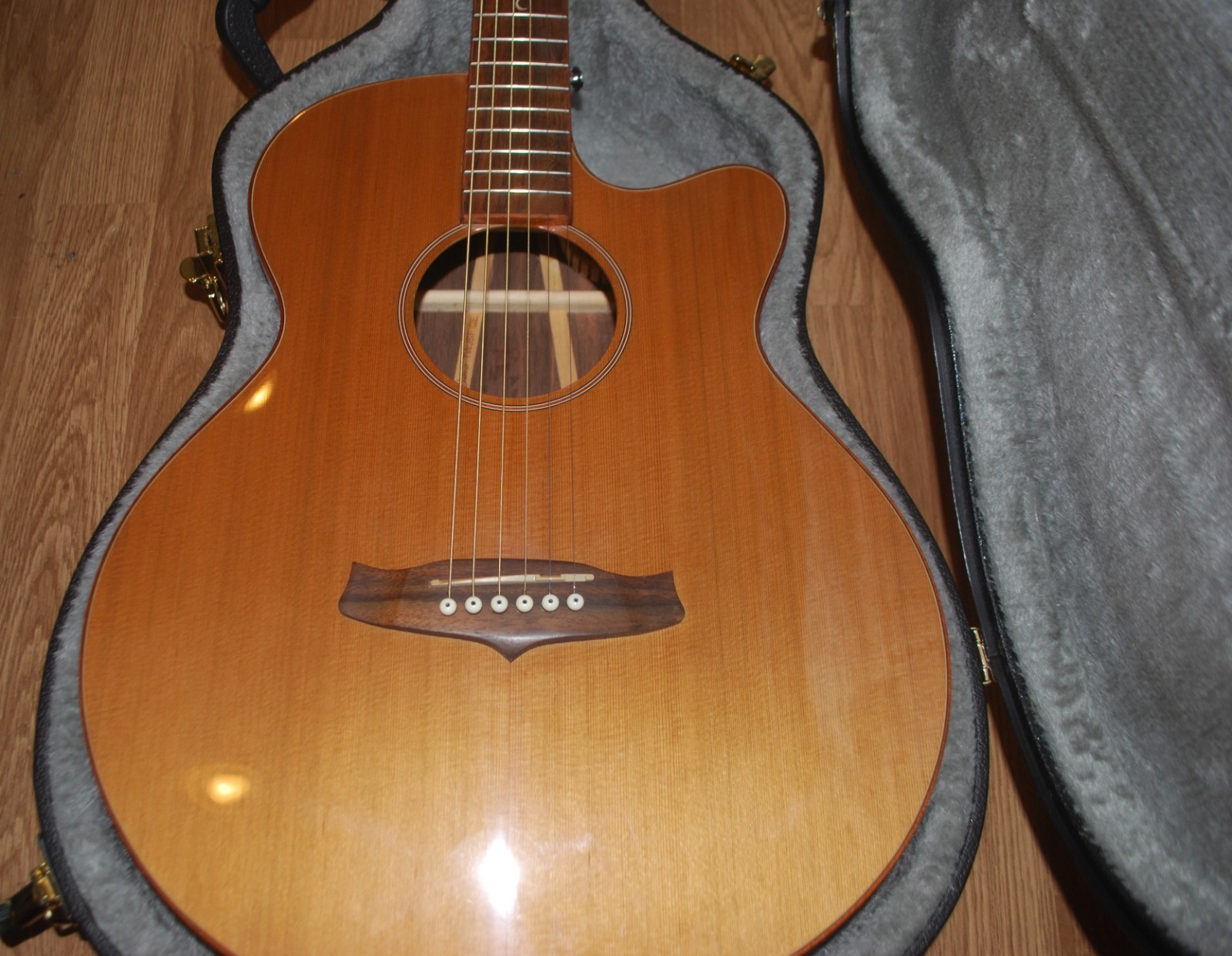 Tanglewood TW55FCE Acoustic Electric Guitar With Hard Shell Case