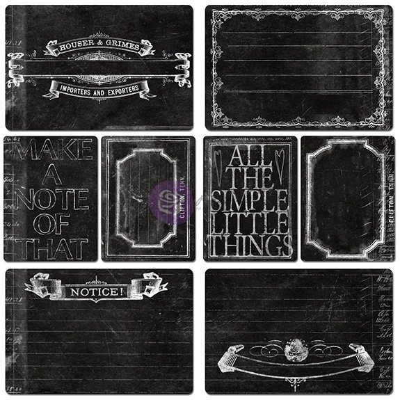 Prima, Chalkboard Note Cards, Everyday Vintage, Chalk One, Journaling, Frames