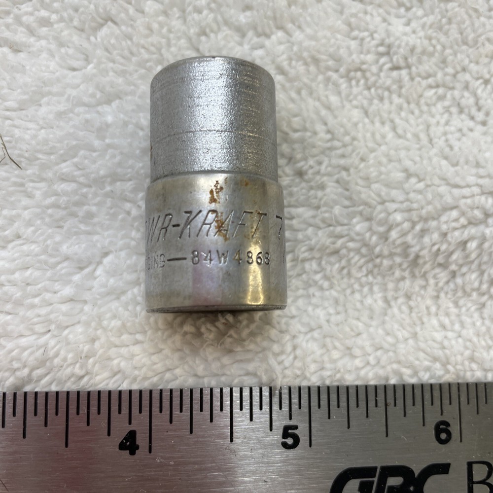 Powr-Kraft 7/16 Socket With 1/2 Drive