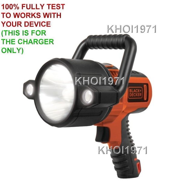 Charger AC adapter "FOR" Black & Decker SLV2B Rechargeable LED Spotlight