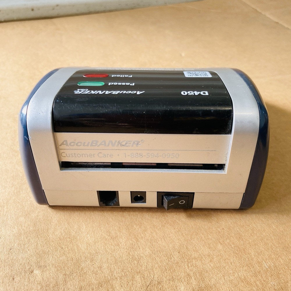 AccuBANKER ISA D450 Counterfeit Bill Detector w 5-Point Detection Methods TESTED