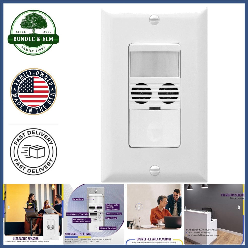 Dual Technology Motion Sensor Switch for Enhanced Accuracy in Indoor Spaces