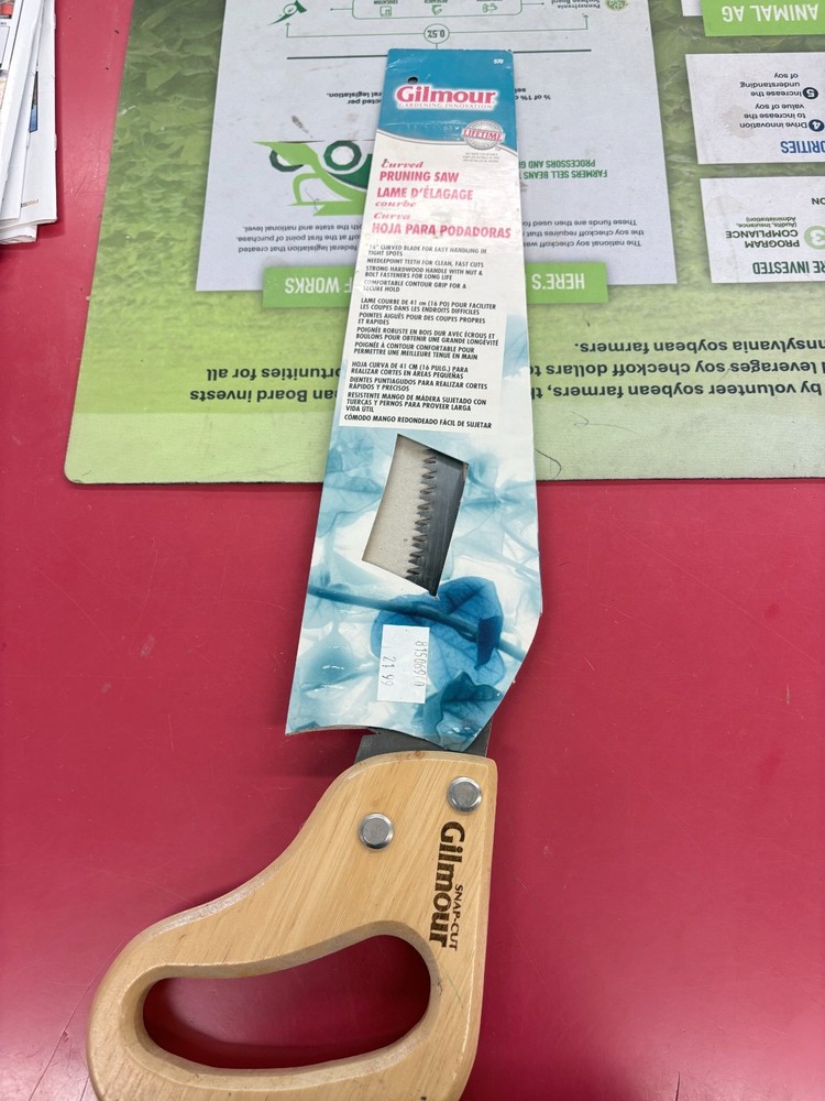 CURVED PRUNING SAW BY ( GILMORE )