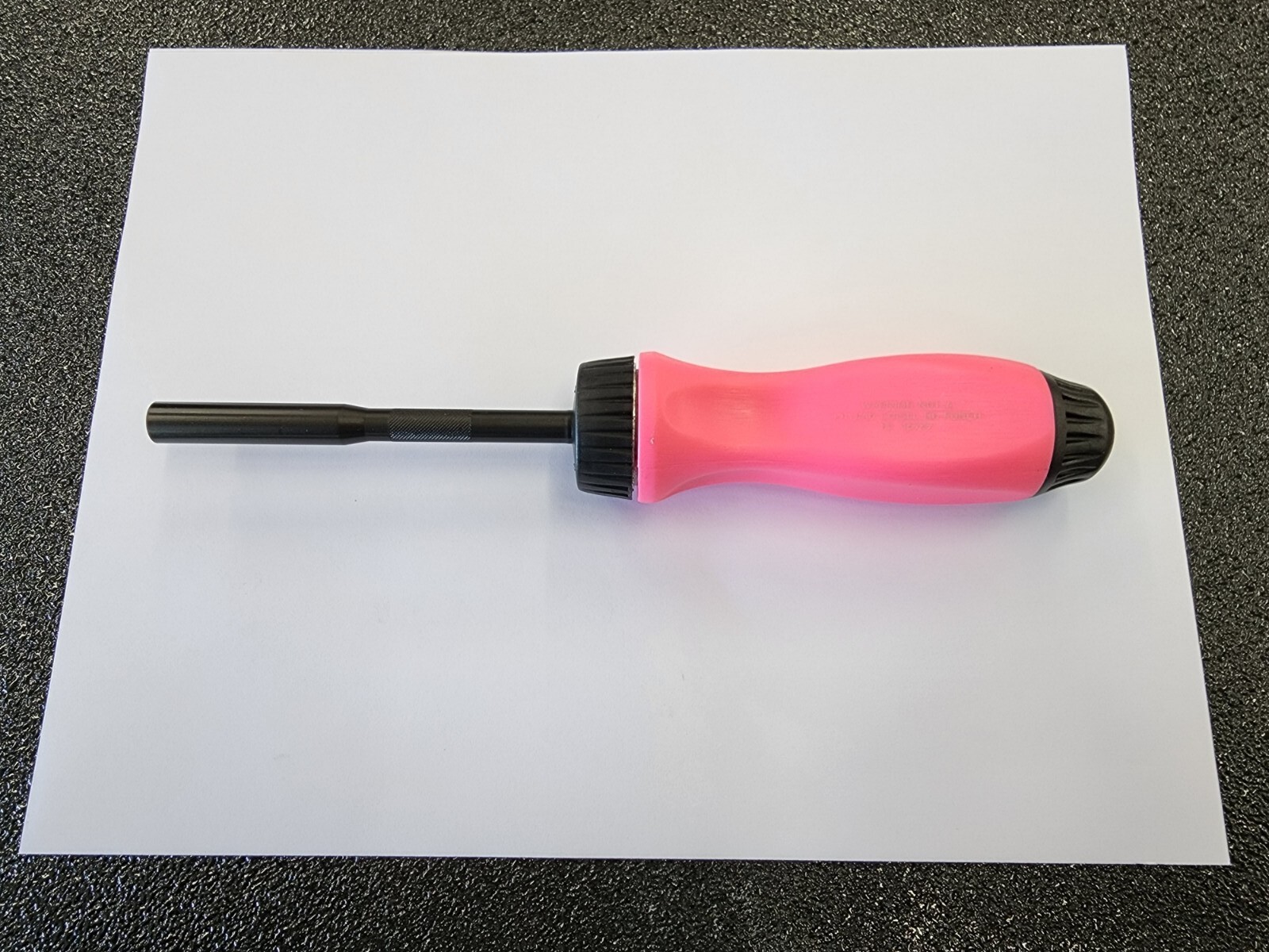 Snap-on Tools RARE PINK & BLACK Ratcheting Screwdriver w/black shank SSDMR4B