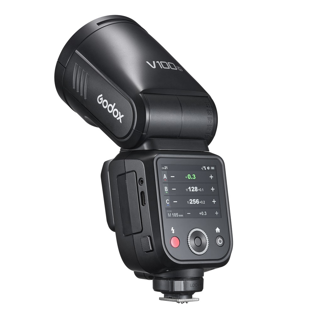 US Godox V100C Round Head Camera Flash Wireless Transmission Speedlight Flash