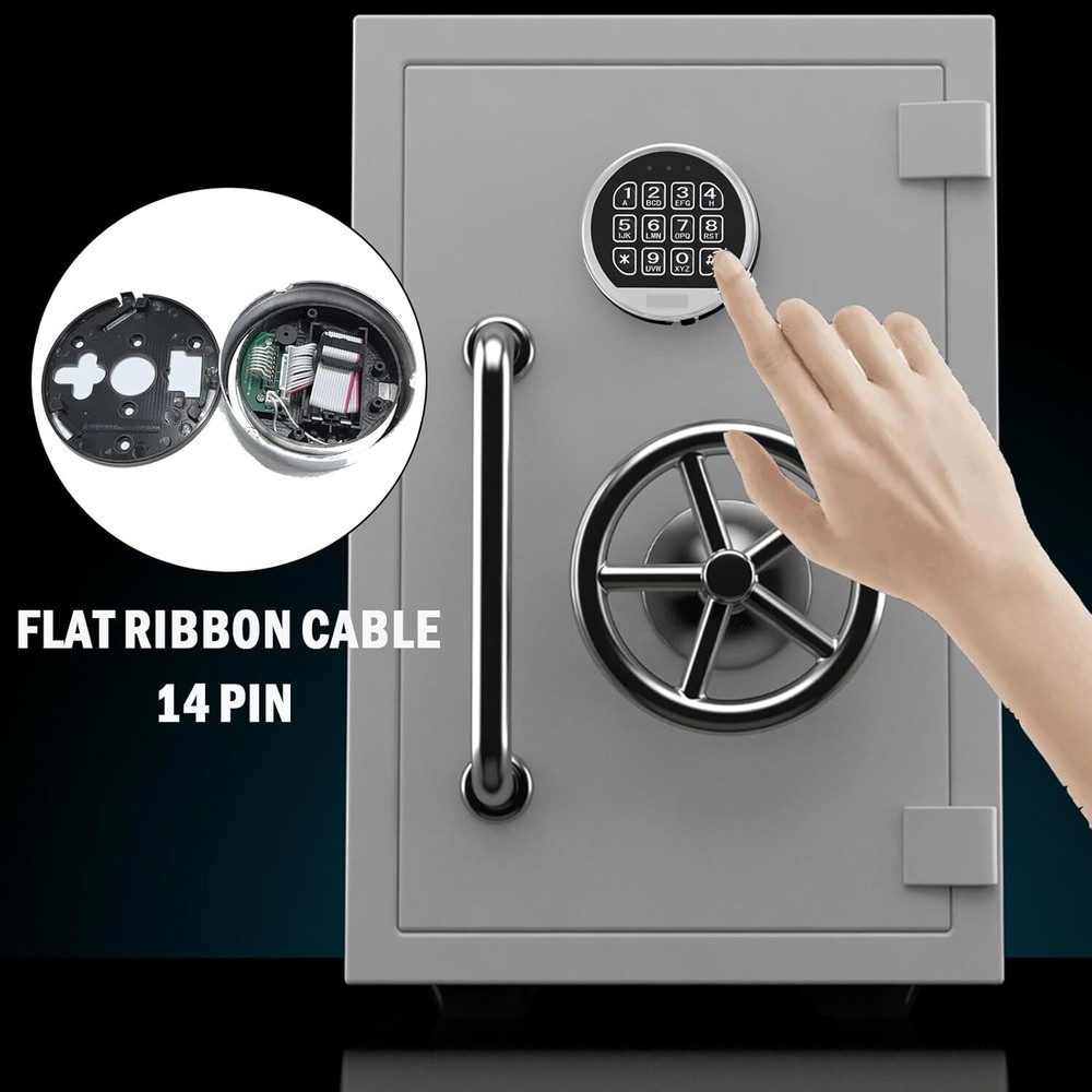 Gun Safe Lock Replacement Electronic Safe Lock with Solenoid Lock & 2 Keys