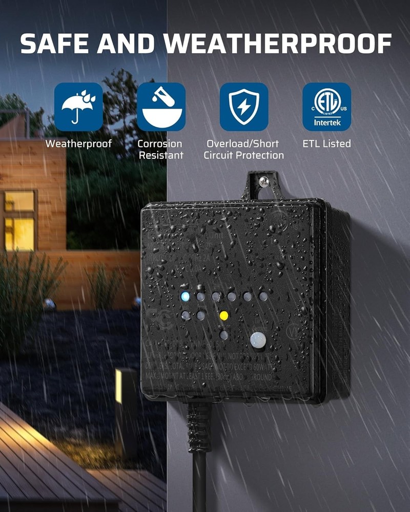Energy-Saving Low Voltage Transformer for LED Yard Lights