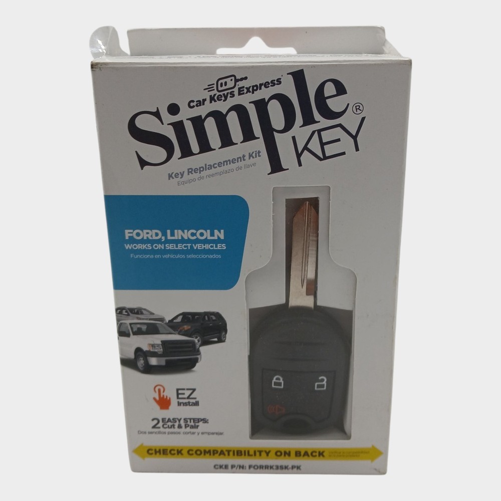 Simple Key Fob Programmer 3 Button Remote Key Replacement Kit Ford Lincoln