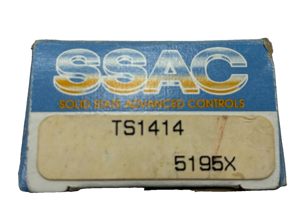 SSAC TS1414 Solid State Timer 120VAC 1A 4-Second Delay - NEW NOS - 5195X ✅