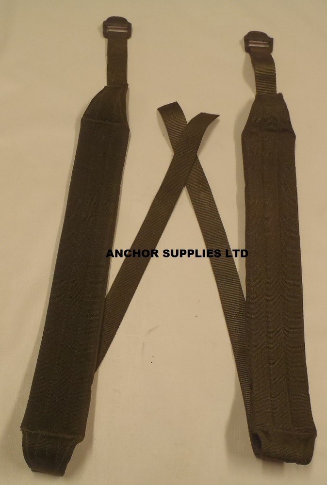 Ex British Army GS / Para Back Pack Frame Back Support Straps Pair (Still18F)