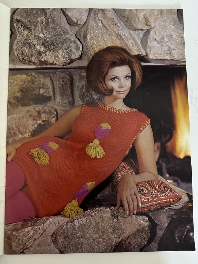 1968 Sears KNITTING PATTERN Handknit Collection Ease & Elegance Booklet MCM MOD