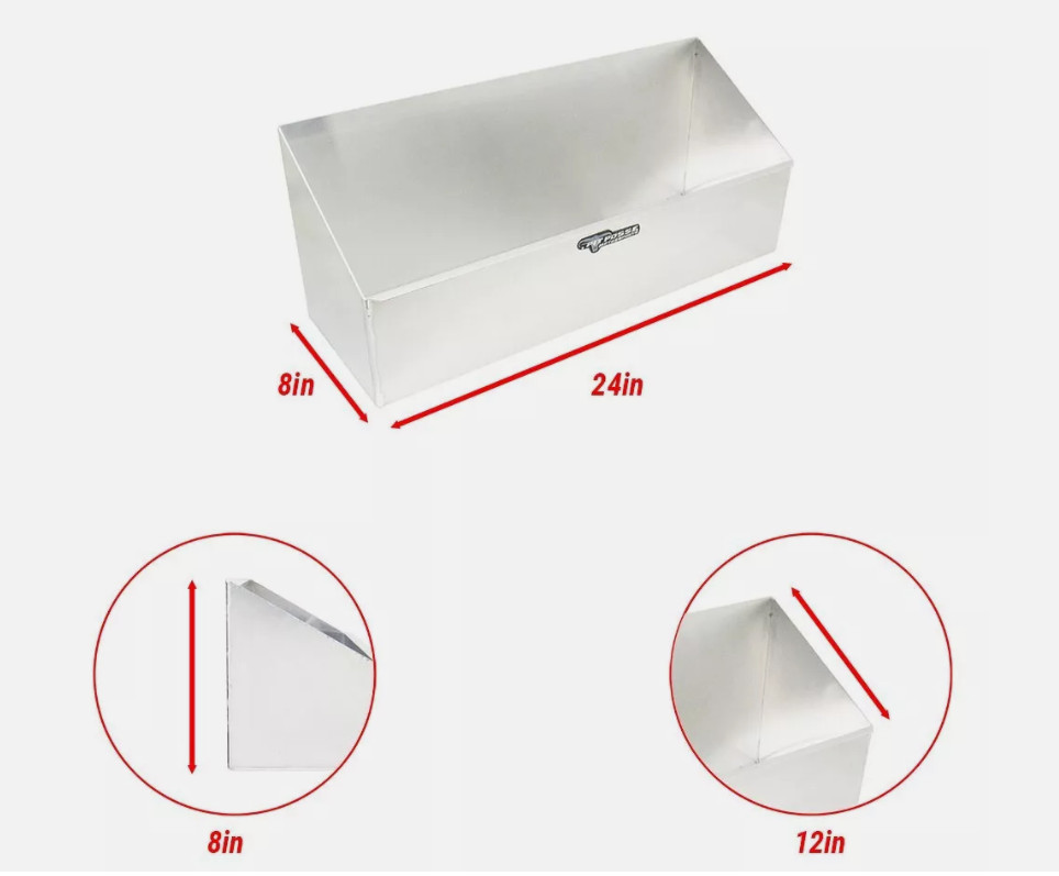 24" Aluminum Large Universal Storage Container for Enclosed Trailer/Garage