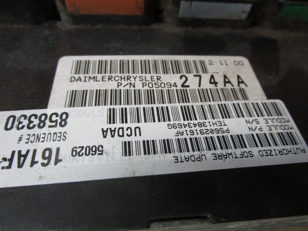 04 Dodge Ram 1500 Engine Control Module Computer ECM ECU Unit 56029161