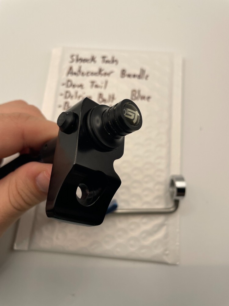 Shock Tech Autococker Bundle Blue -Dove Tail -Delrin Bolt -Back Block