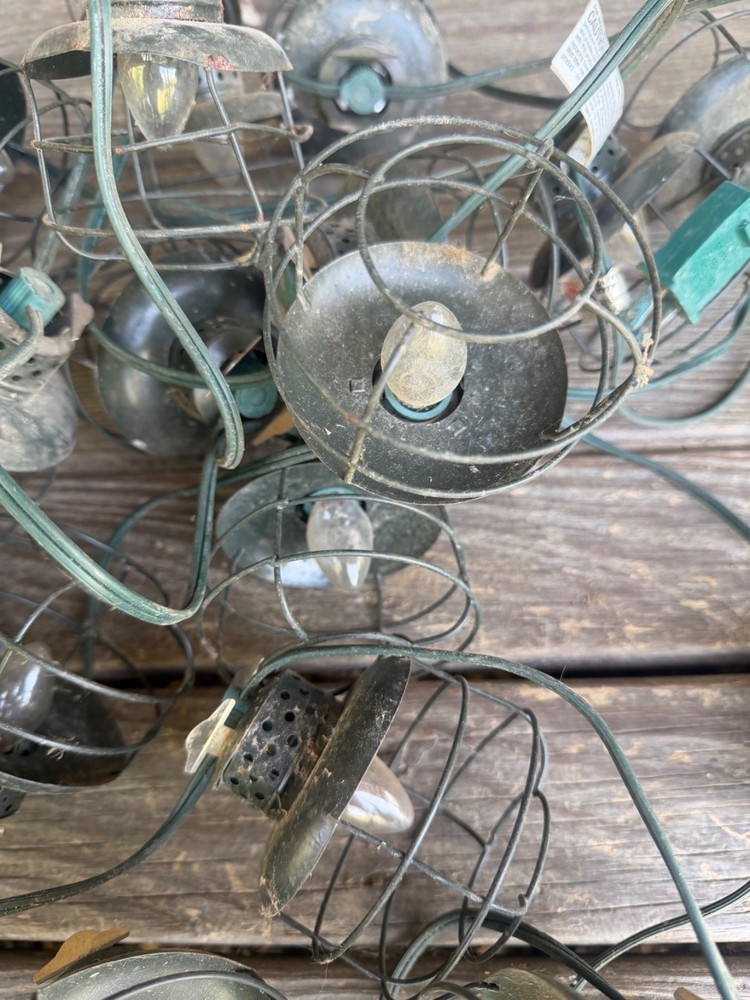 Vintage JetMax Lantern Wire Style String Lights - Set of 3