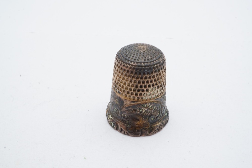 Vintage Sterling Silver Thimble Size 10