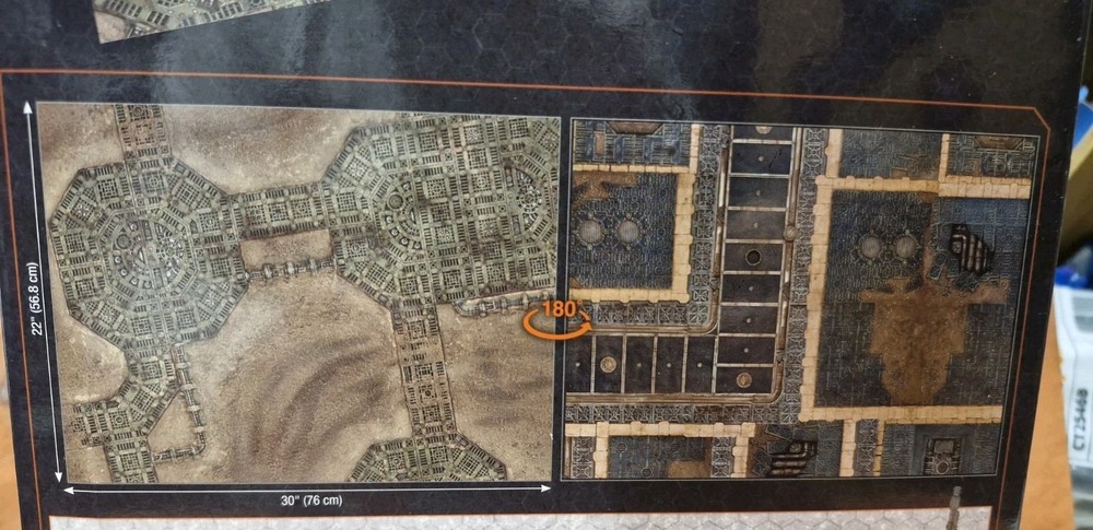 Warhammer 40k Terrain. Sector Mechanicus Foldable Gaming Board.