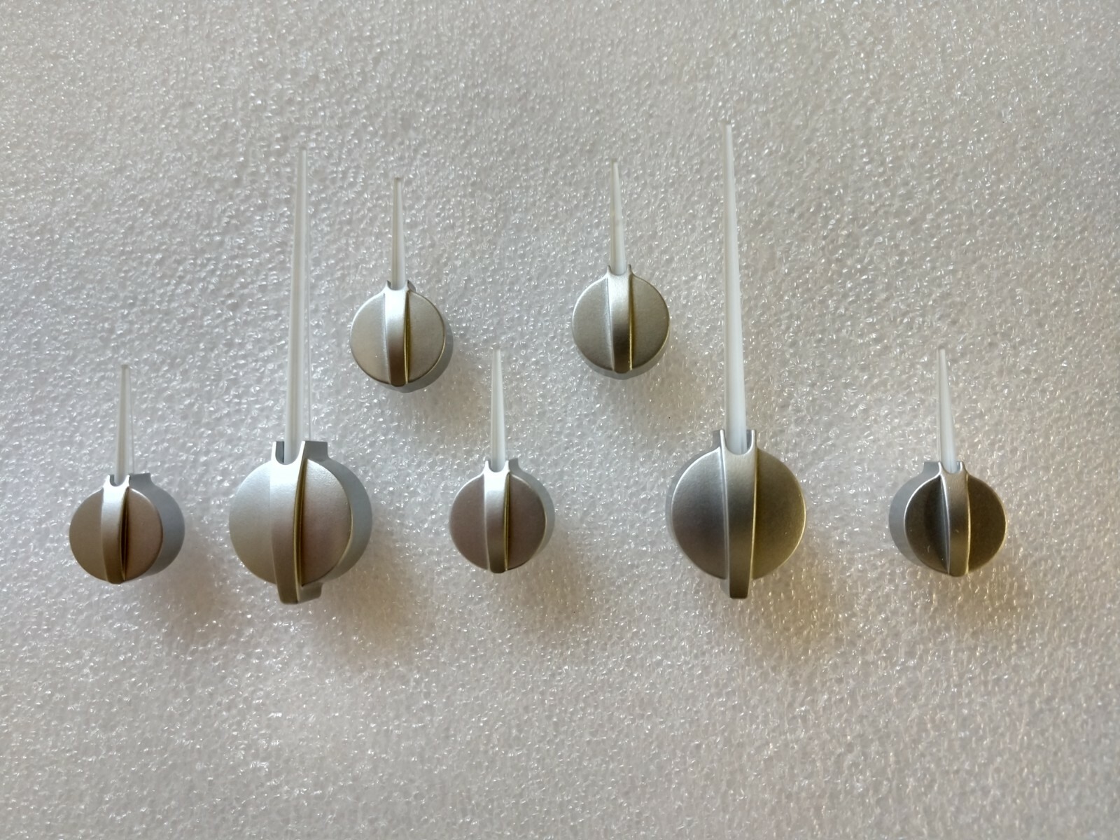 Speedometer Gauge Cluster Needle Set GM 2003-2013 Satin and White Pointer Custom