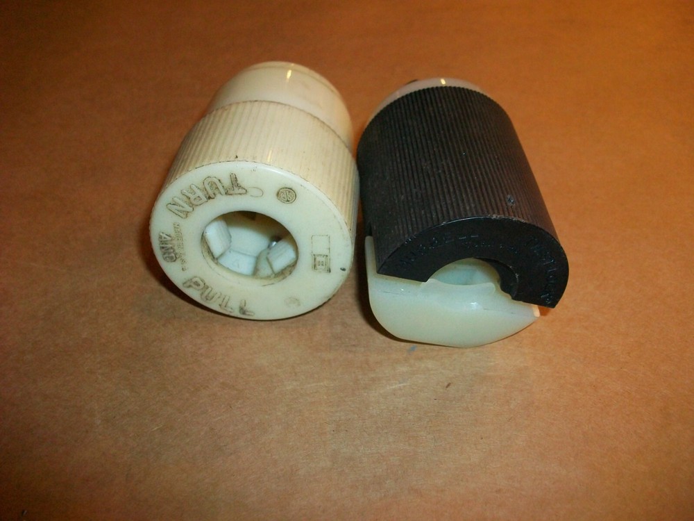 2pc Nema L1520 Plug 20amp 125v USED