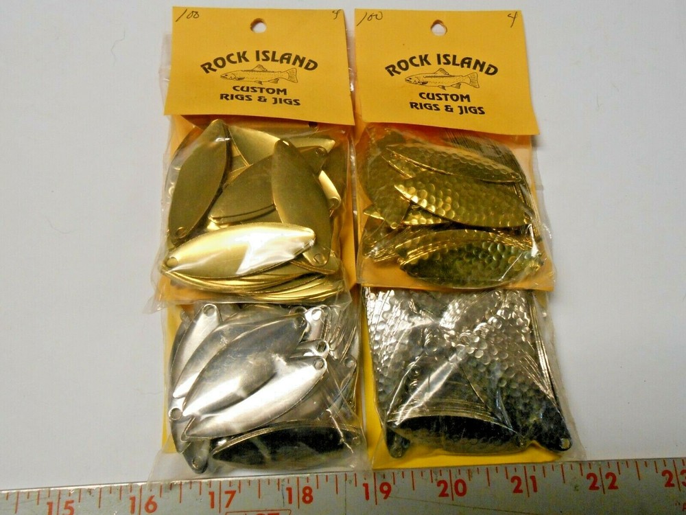 Willow Leaf Spinner Blades  # 4 100 ct