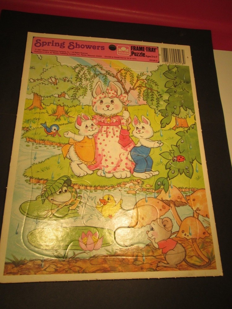 Spring Showers Puzzle from 1987 Frame Tray