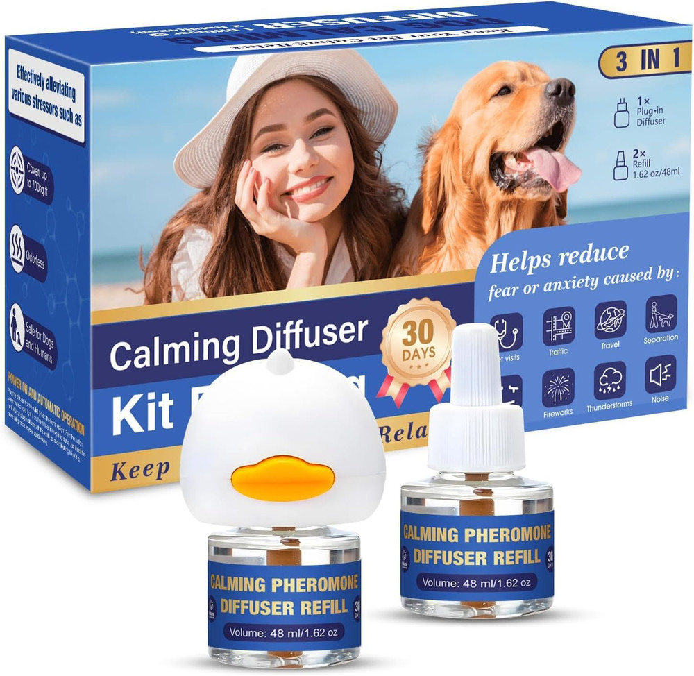 Dog Pheromone Calming Diffuser: Relaxing Pheromone Diffuser for Dogs Relief Stre