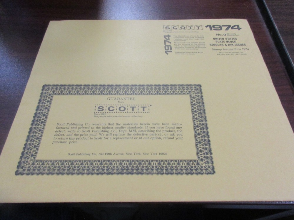 SCOTT U.S.  PLATE BLOCK REGULAR & AIR ISSUES #9  WITH FREE SHIPPING!!!