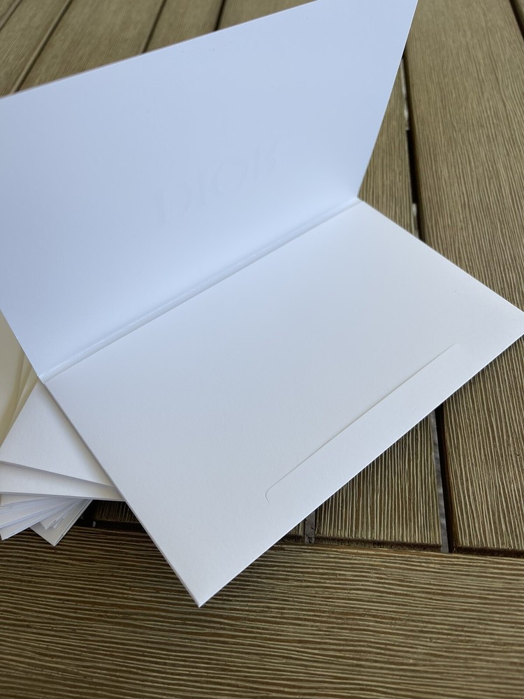 Authentic Dior White/Gold Envelope (10 Pack)