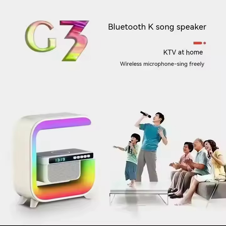 G3 Wireless Charging BT Speaker Alarm Clock Wireless Mobile Phone Multifunction