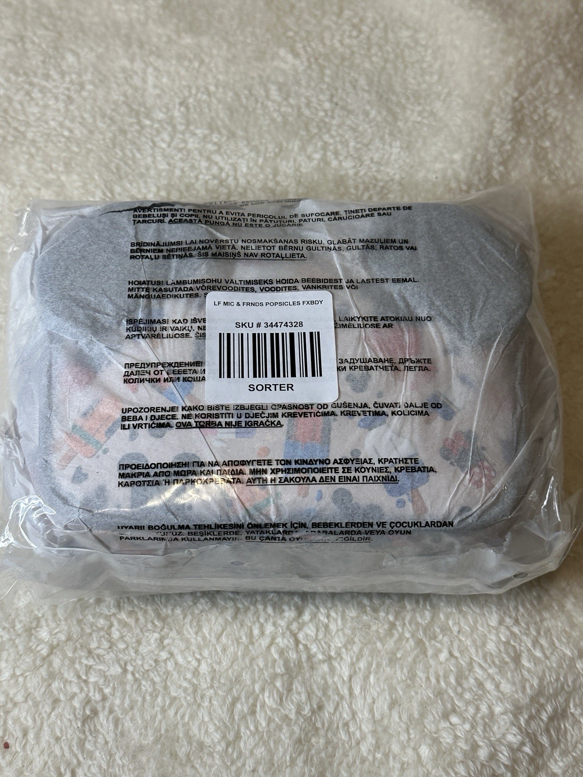 Loungefly Disney Mickey Mouse & Friends Popsicles Figural Crossbody Bag NEW