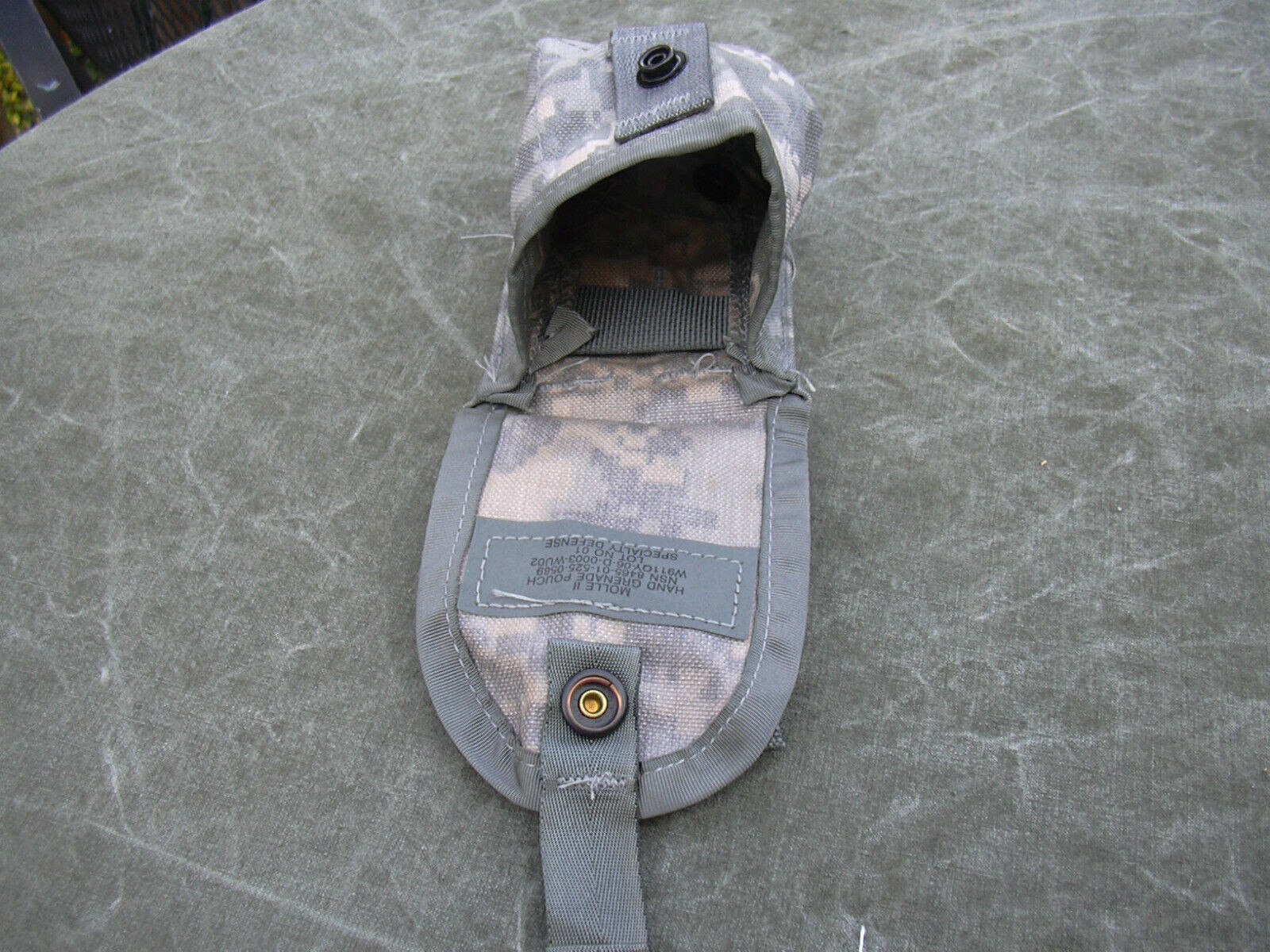 4 Military Hand Grenade Pouch, Army ACU Digital Camo MOLLE II Pouches VGC