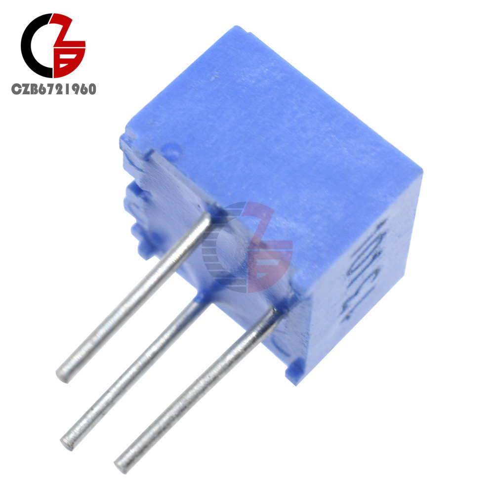 10Pcs 3362P-101 3362 P 100 ohm High Precision Variable Resistor Potentiometer