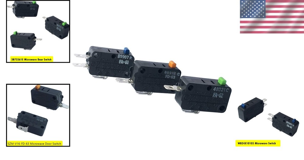 Durable Microwave Door Switch Replacement for GE Microwaves - Easy Installation