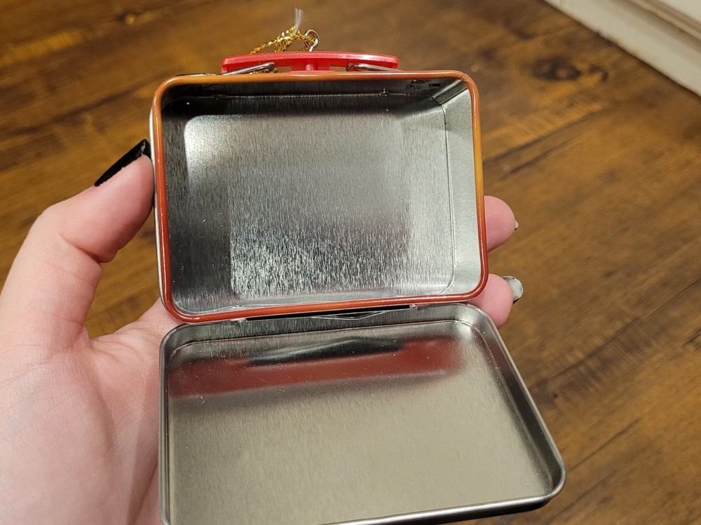 ~KISS Band Christmas Ornament Tin 4″ Metal Mini Tin Vintage Style Hard Rock~