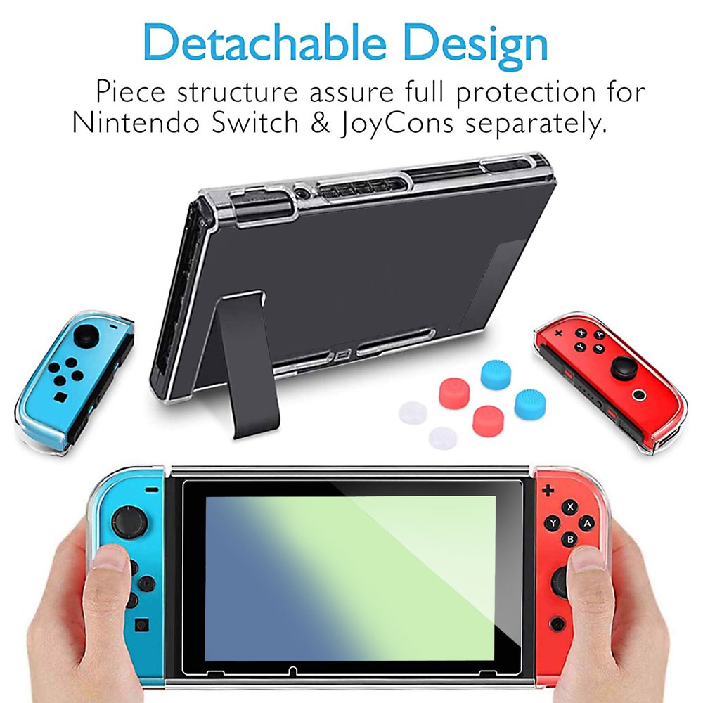 Clear Protective Hard Case Anti-Scratch Shell Cover for Nintendo Switch Console