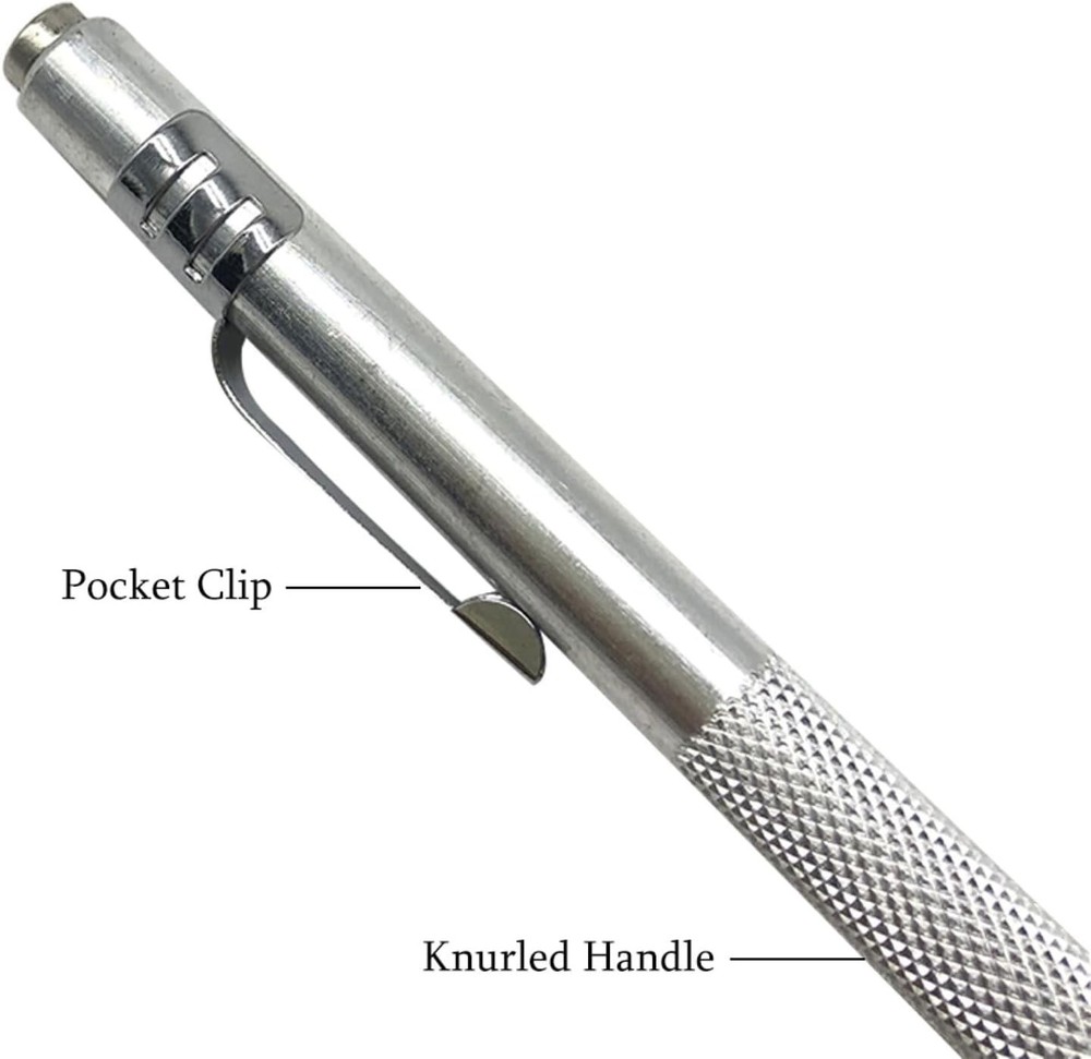 Versatile Marking Tool Kit - 4 Metal Scribes with 24 Replacement Tips Included