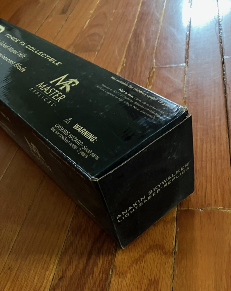 Master Replicas Anakin Skywalker Force FX Lightsaber BOX ONLY w/ COA & Inserts