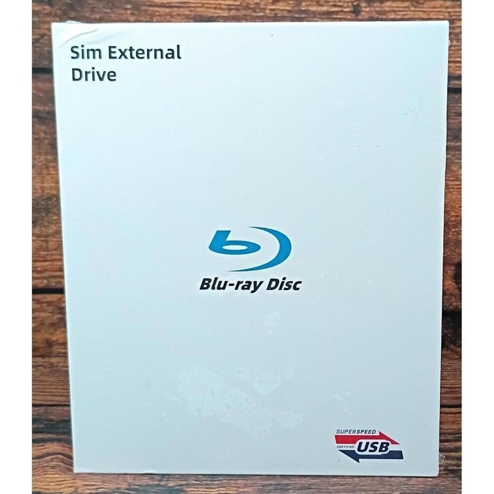 Sim External Blu-ray Disc Drive with USB Superspeed