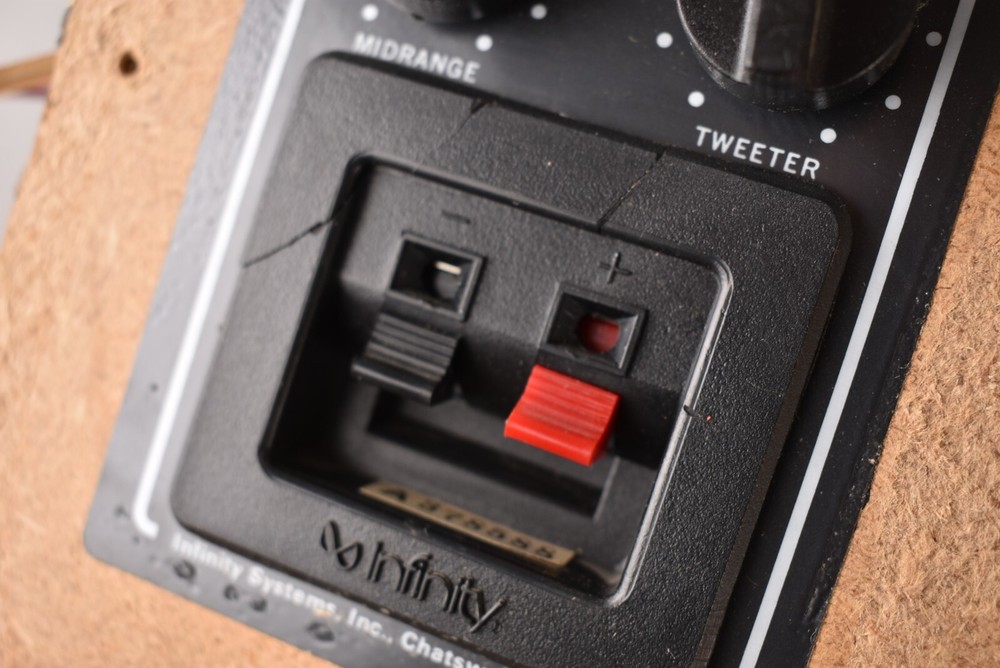Single Vintage Infinity RS6b Crossover Binding Post -READ-