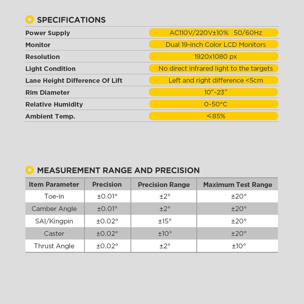 AUTOOL 3D Wheel Alignment Machine Fully Automatic Tracking Tire Aligner System