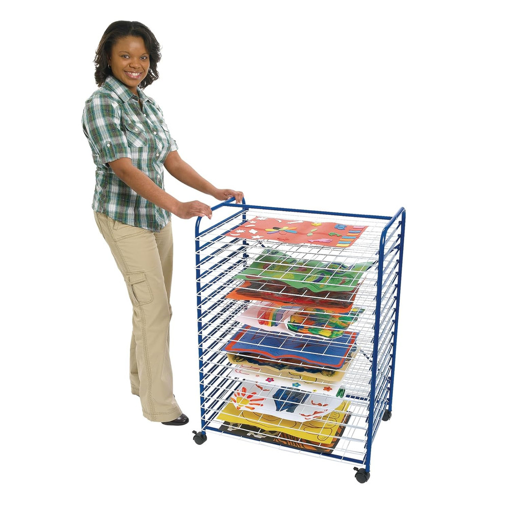 - MOBRACK Mobile Art Drying Rack for Home or Classroom Use, Keep Artwork Protect