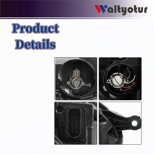 Left and Right Headlight Assembly Replacement for 2006-2009 GTI/Rabbit, 2005