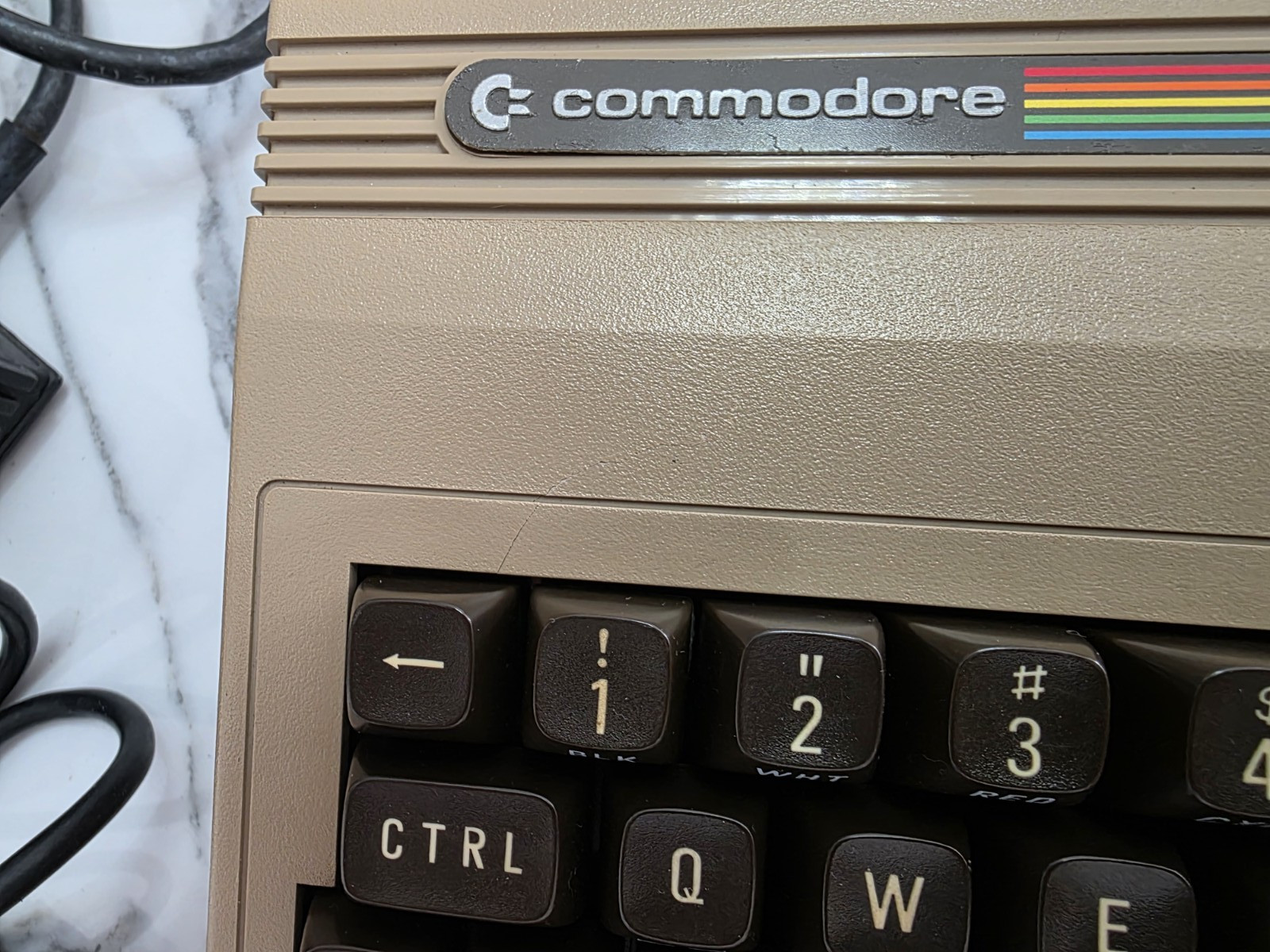 Commodore 64 Vintage Computer With Power Supply - Powers On *Please Read Desc.*